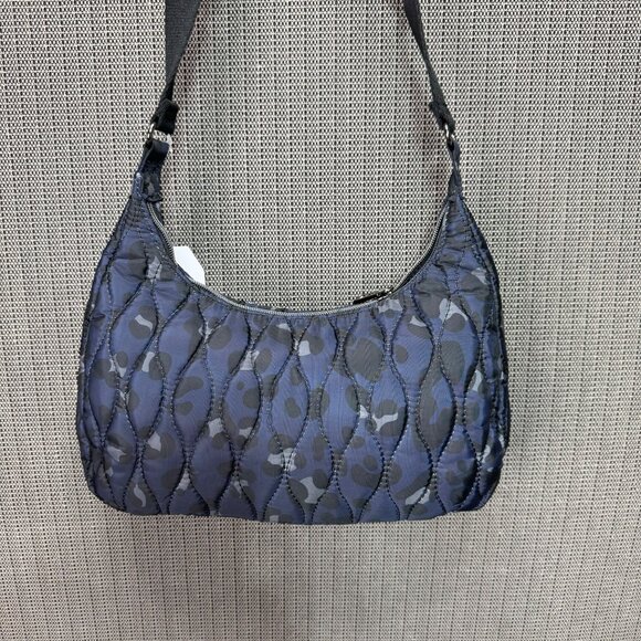 Time And Tru Quilted Navy Camouflage Shoulder Handbag With Adjustable Strap - Picture 4 of 8